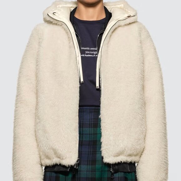 Moncler NWT Reversible Kolima Sherpa Zip Jacket - Size 3 (M/L Womens) - Picture 1 of 8